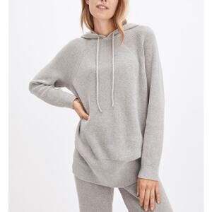Haven Well Within Cashmere 'Waffle' Grey Hoodie Size M